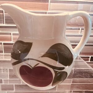 Vintage Watt Pottery Apple Creamer As Is (one chip)
